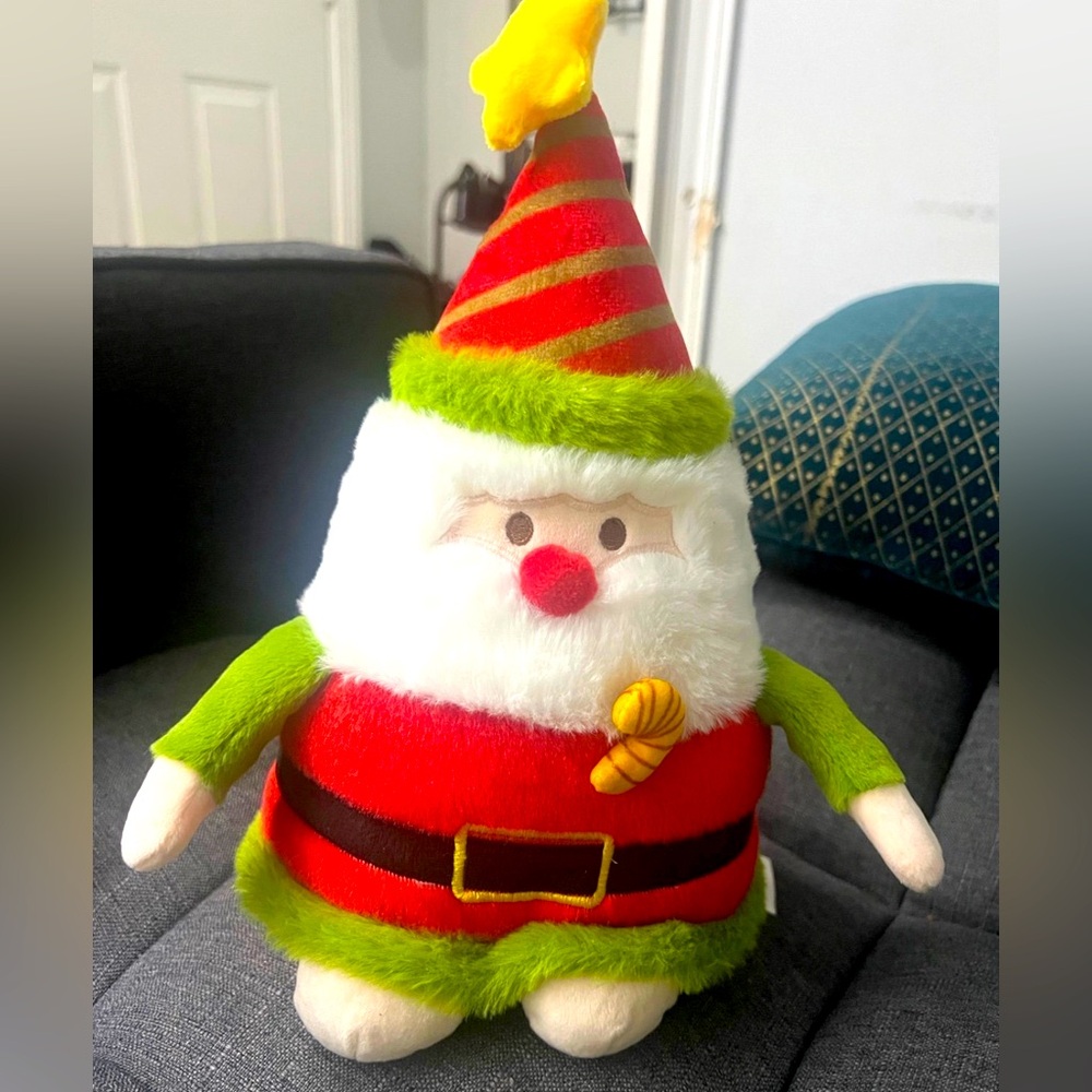Santa Claus plush!! 12 inches tall !!